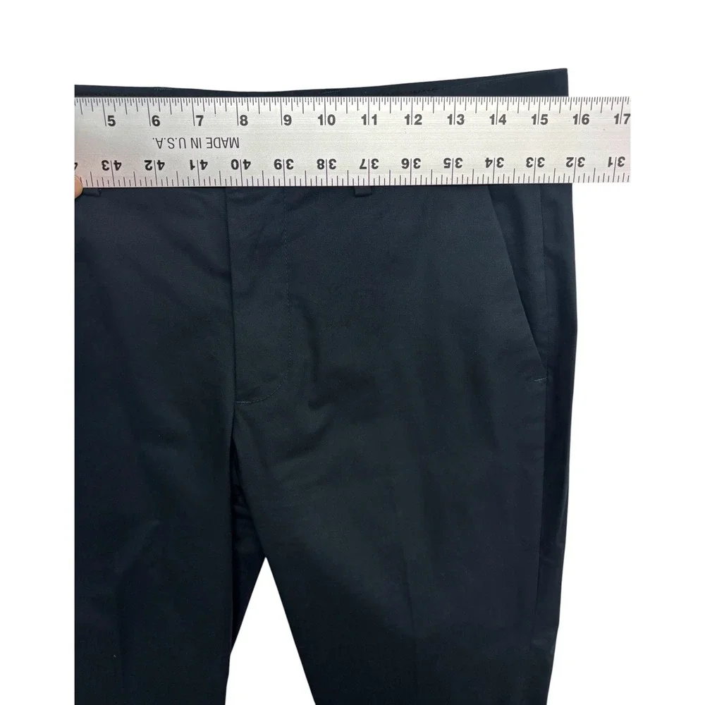 Express 36S 30x30 Navy Blue 2pc Pant Suit Stretch Cotton Unlined Extra Slim Mens